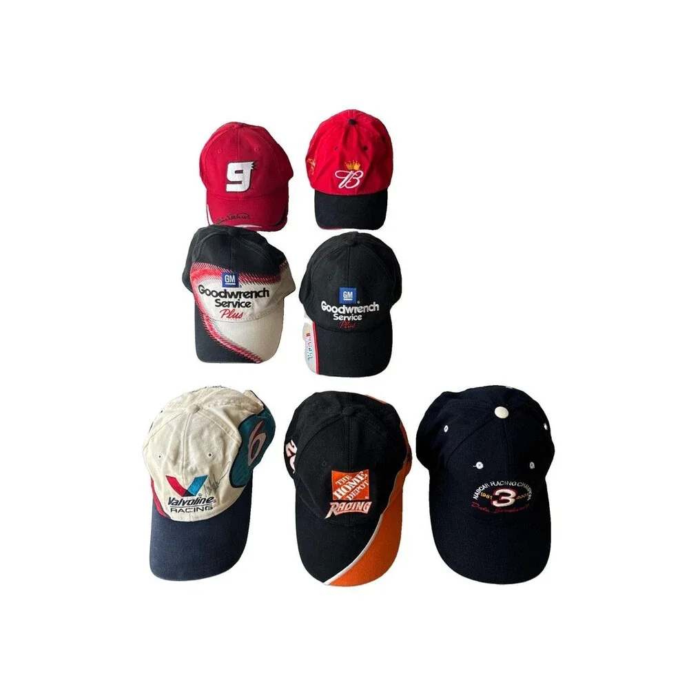 Vintage Nascar Hat Lot 7 Martin Martin Stand, Dale Earnhardt, Tony Stewart As is